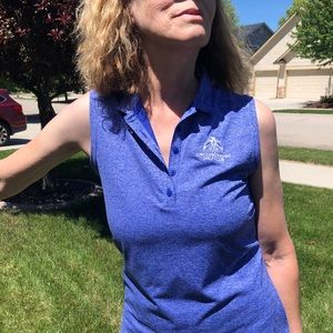 Electric Blue Stylish Nike Golf Shirt